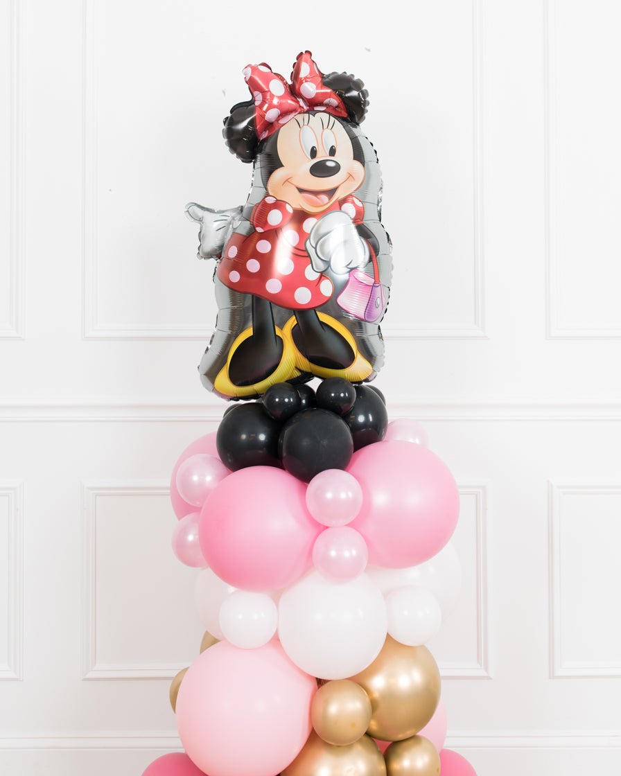 minnie-mouse-disney-party-decor-foil-pink-gold-balloon-black-white-magical-column