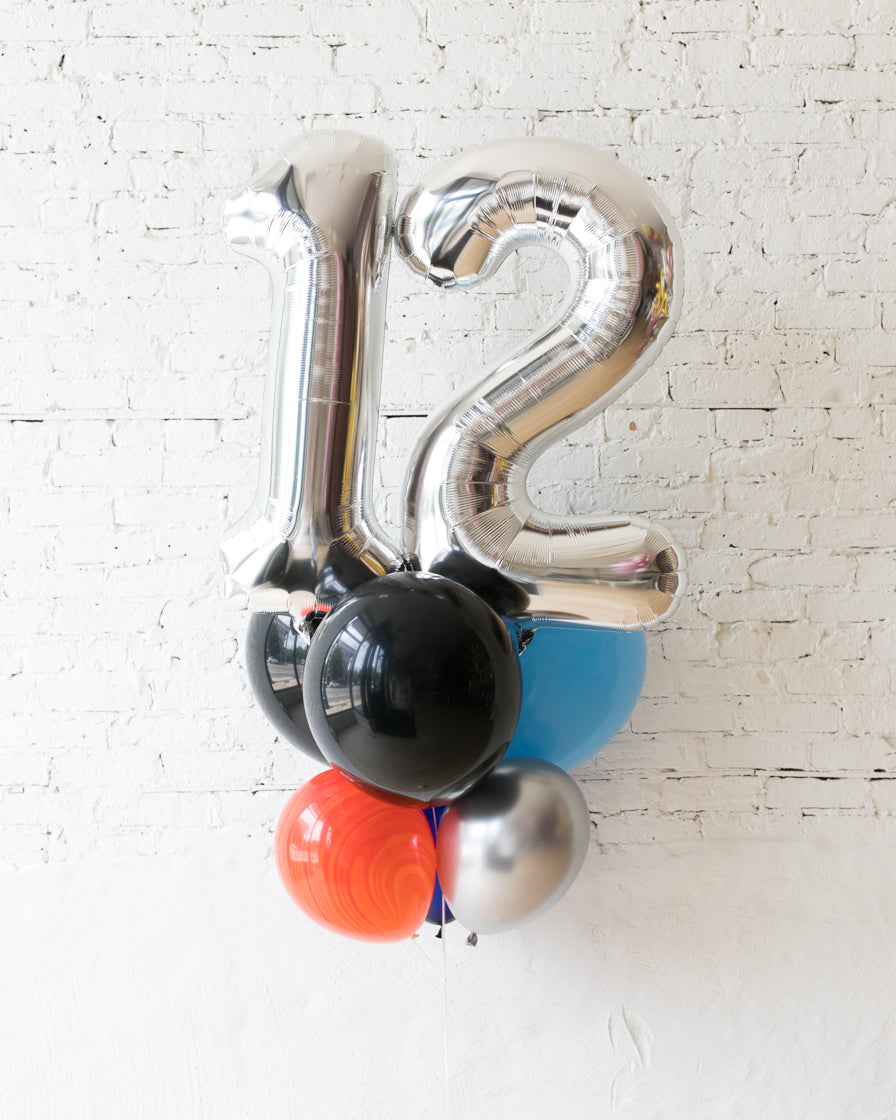 space-balloon-number-silver-double-digit-navy-skirt-bouquet-foil-latex