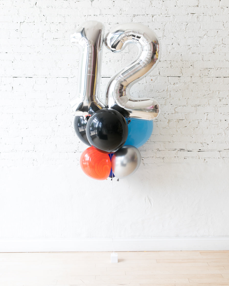 space-balloon-number-silver-double-digit-navy-skirt-bouquet-foil-latex