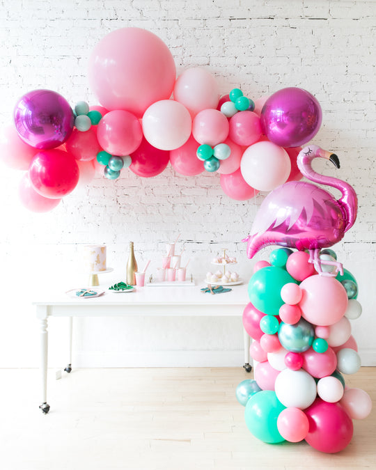 Flamingo Fling - Floating Arch & Column Balloon Set