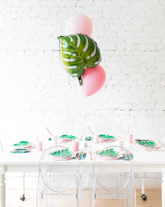 Flamingo Fling - Foil and 11in Balloons Centerpiece - bouquet of 3