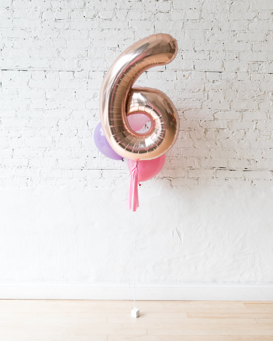 Princess-balloon-number-bouquet-foil-latex-pink-Tassel