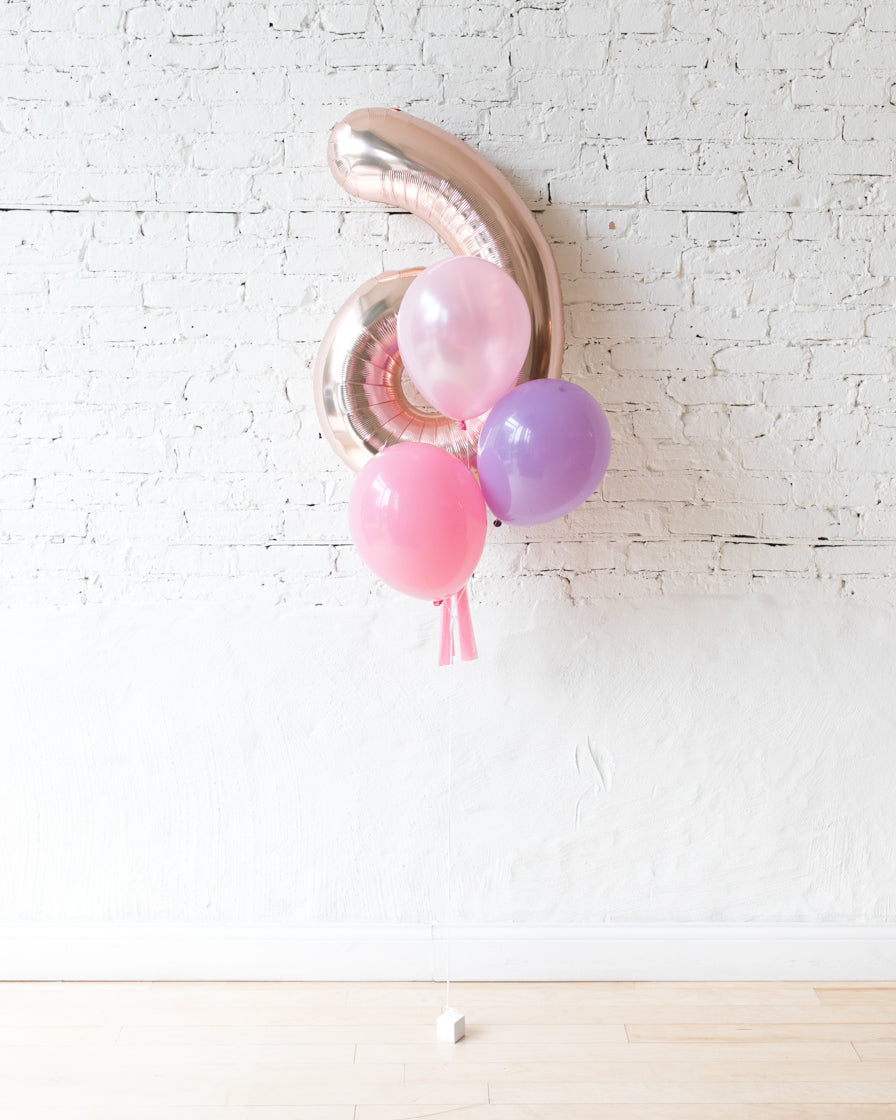 Princess-balloon-number-bouquet-foil-latex-pink-Tassel
