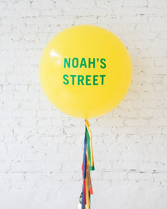 Sesame Street Theme - Personalized Giant Balloon with Tassel