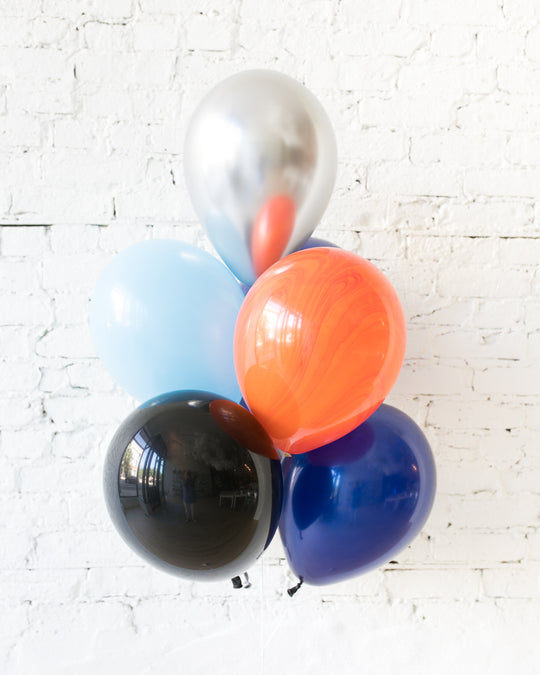 Space Theme 11in Balloons - bouquet of 7