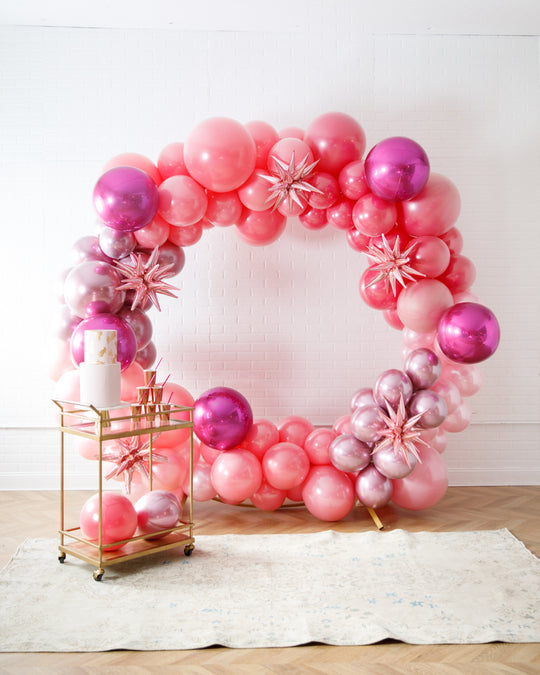 Pretty in Pink - Circle Frame Install Piece
