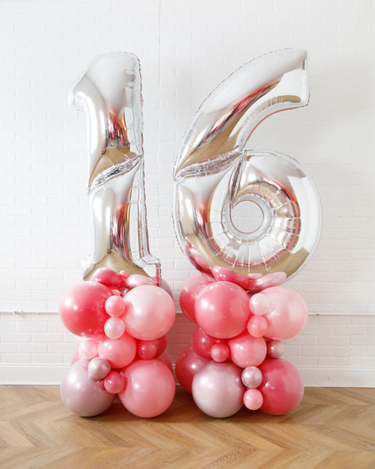Pretty in Pink - Jumbo Balloon Pedestal - 6ft