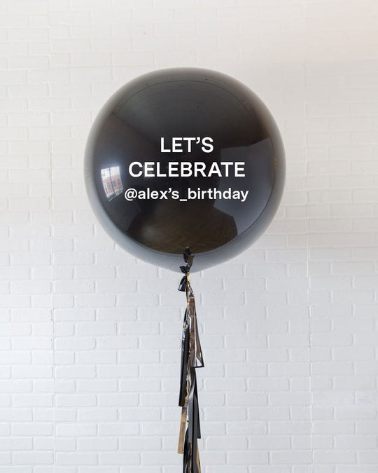 Feel The Beat - Personalized Giant Balloon with Tassel