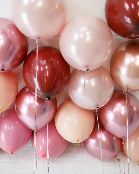 Berry Blush - 16in Ceiling Balloons - set of 15