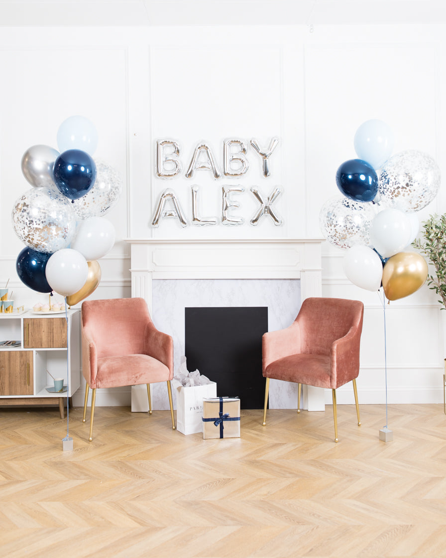 twinkle-baby-shower-balloons-blue-silver-gold-letters-confetti-bouquet-set