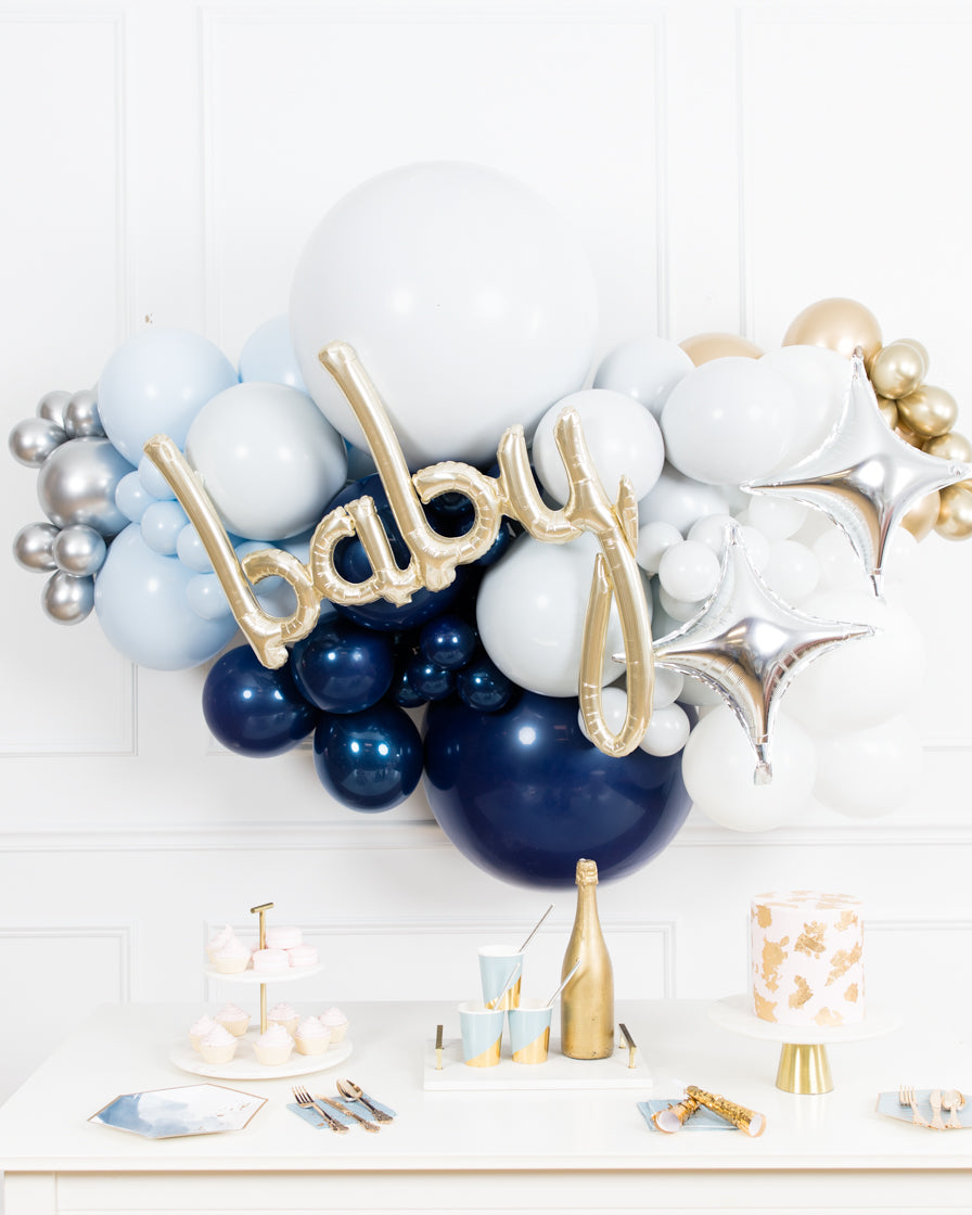 twinkle-baby-shower-balloons-blue-silver-gold-backdrop-piece