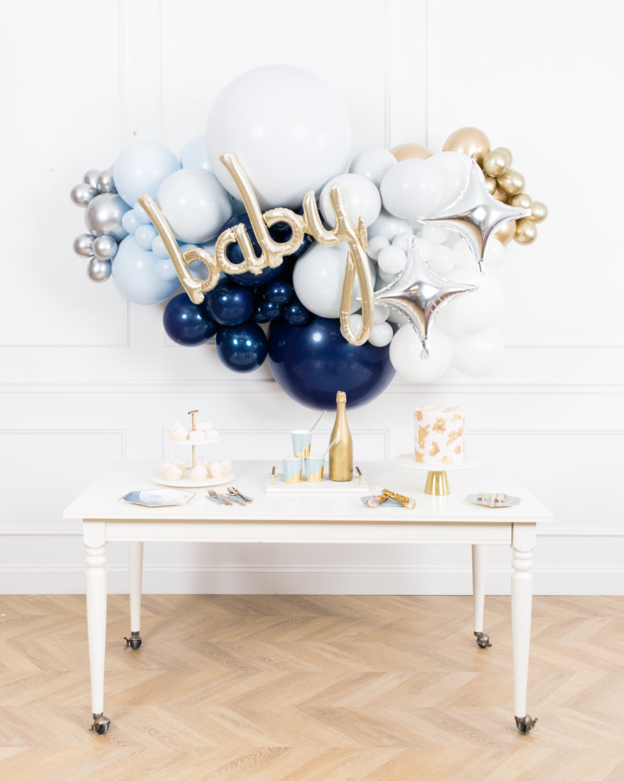 twinkle-baby-shower-balloons-blue-silver-gold-backdrop-piece