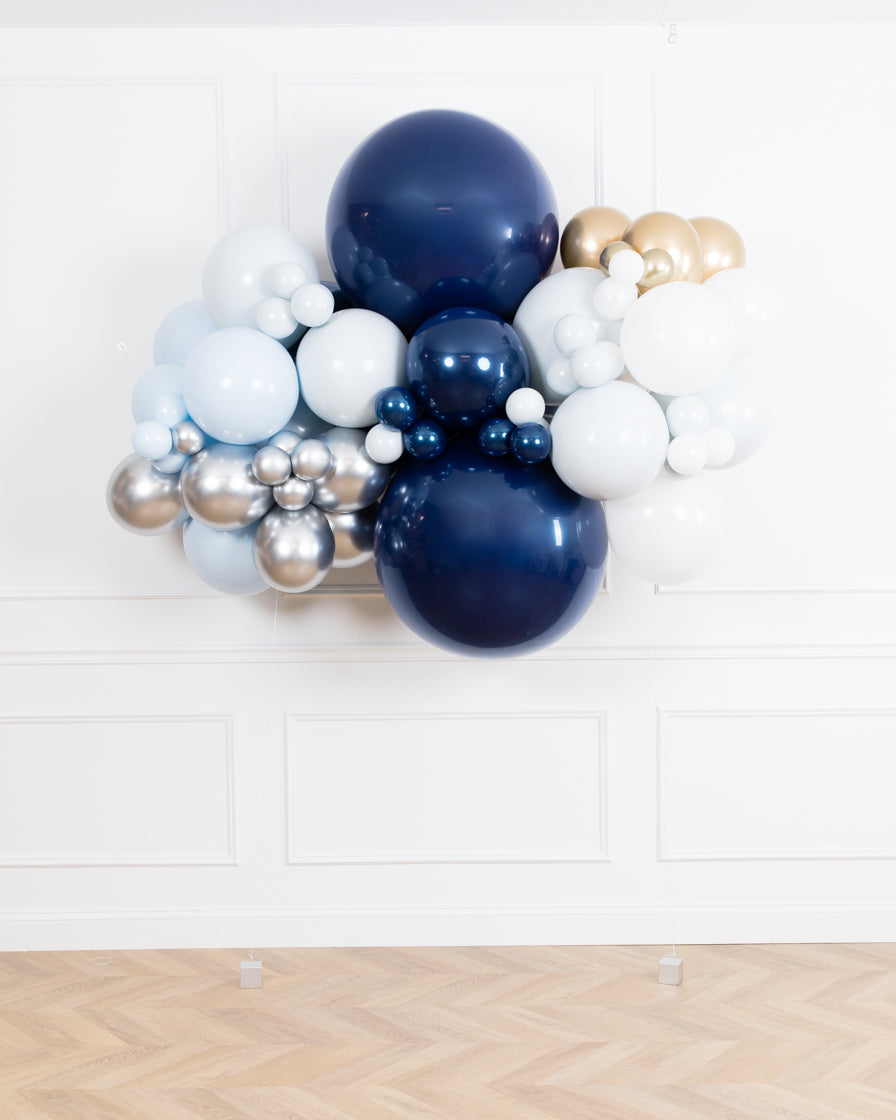 twinkle-baby-shower-balloons-blue-silver-gold-backdrop-floating