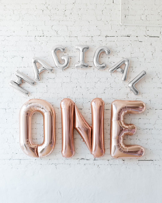 16in Rose Gold MAGICAL ONE Foil Letters Set