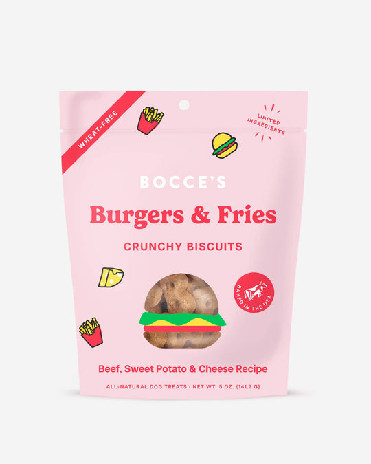 Bocce's Bakery - Burgers & Fries Dog Treat Biscuits
