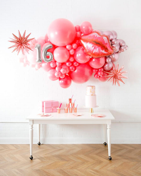 Life In Plastic - Balloon Backdrop Install Piece with Foils - 6ft