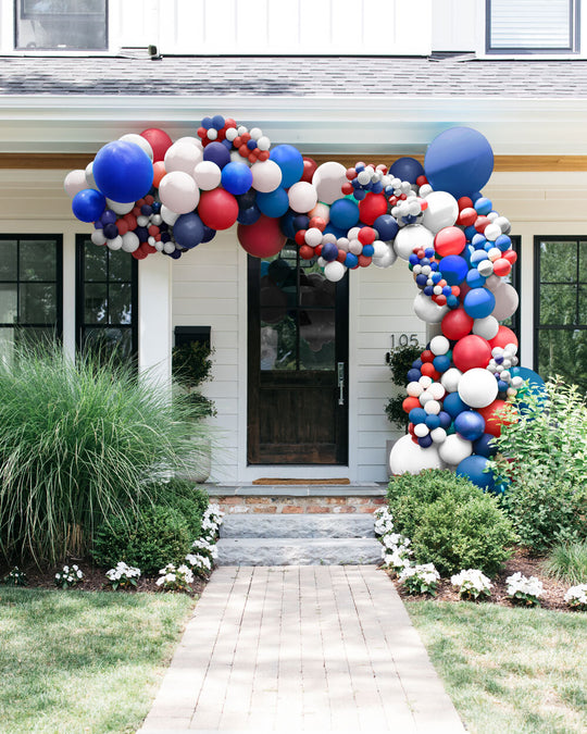 Red, White & Blue Balloon Garland - 18ft