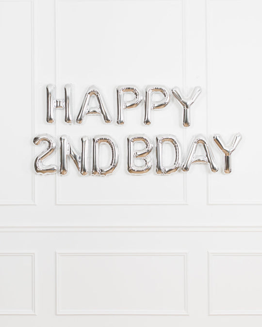 Customizable HAPPY BDAY 16in Rose Gold Foil Letters Set