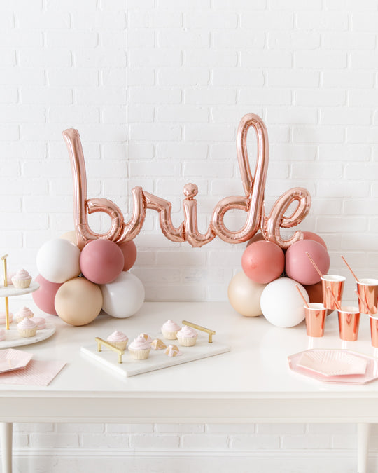 Canyon Moon - Tabletop BRIDE Script on Balloon Base - 1.5ft