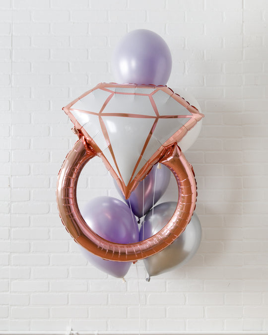 Disco Darling - Balloons with Ring Foil - bouquet of 7