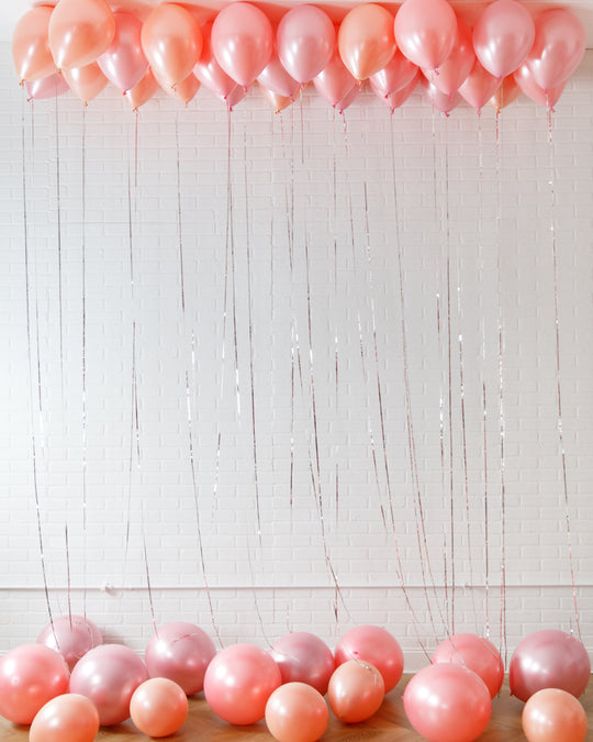 Rosé Bubbles - Ceiling & Floor Balloon Set