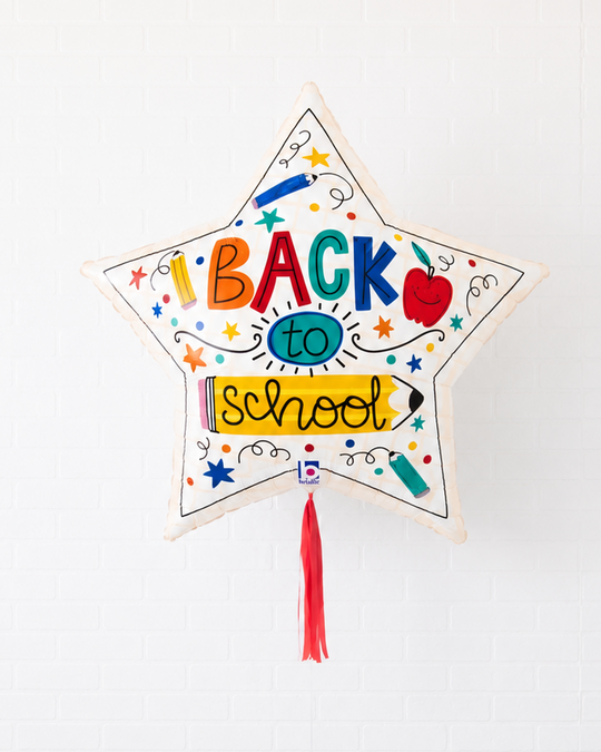 Back 2 School - Star Foil Balloon