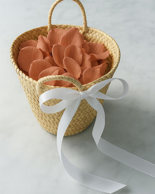 Timeless Haussmann - Flower Girl Basket & Petals