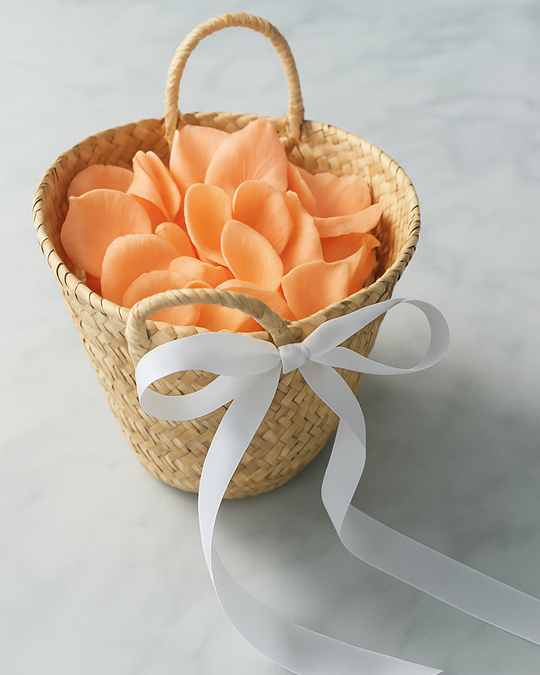 Timeless Giverny - Flower Girl Basket & Petals