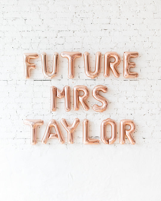 Customizable - Personalized FUTURE MRS 16in Foil Balloon Set