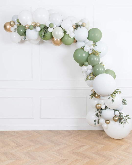 Botanical - Balloon Garland Install Piece with Greenery -12ft