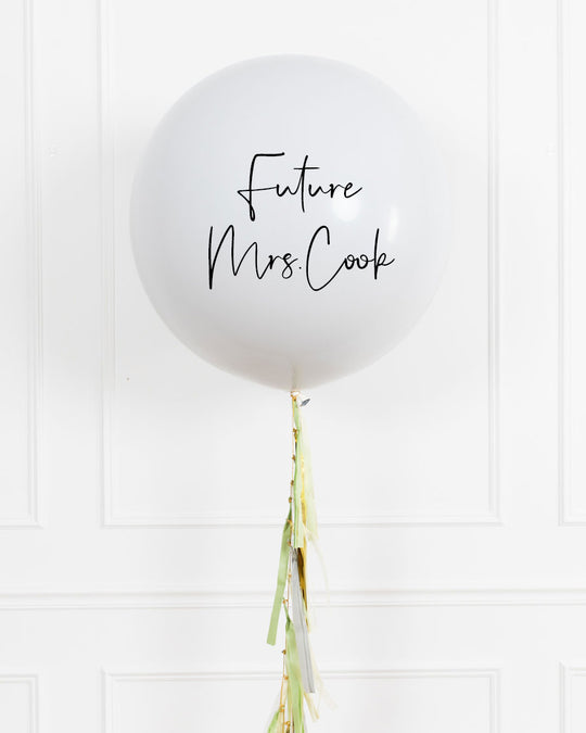 Botanical - Personalized FUTURE MRS Giant Balloon with Tassel