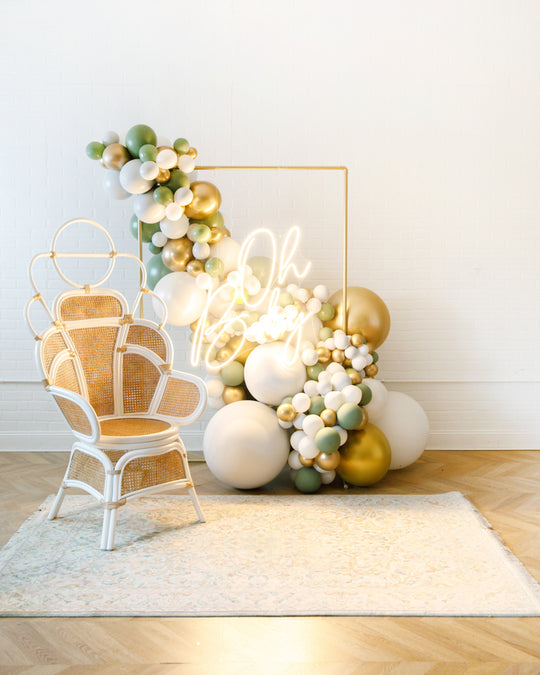 Botanical - 4x6 Frame Install Piece with Neon Sign