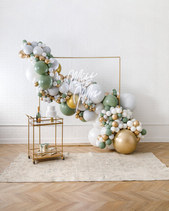 Gilded - 7x7 Frame Install Piece with Neon Sign