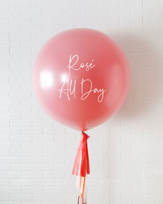 Rosé Bubbles - Personalized Bachelorette Giant Balloon with Tassel