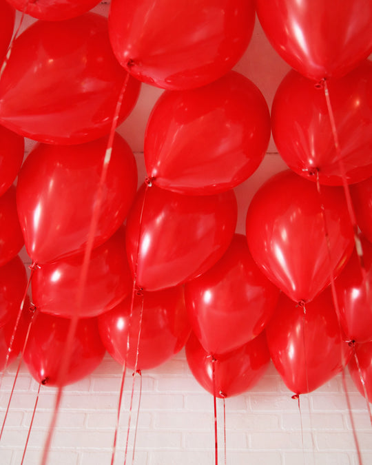 Red Ceiling Balloons - Set of 25