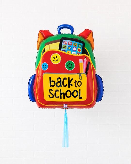 Back 2 School Theme - Back to School Backpack Foil Balloon