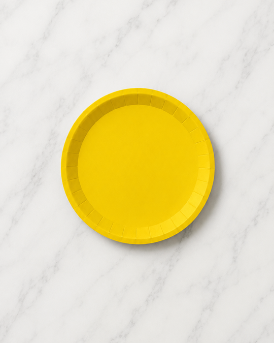 Coterie - Sunshine Yellow Small Paper Party Plates  - pack of 10