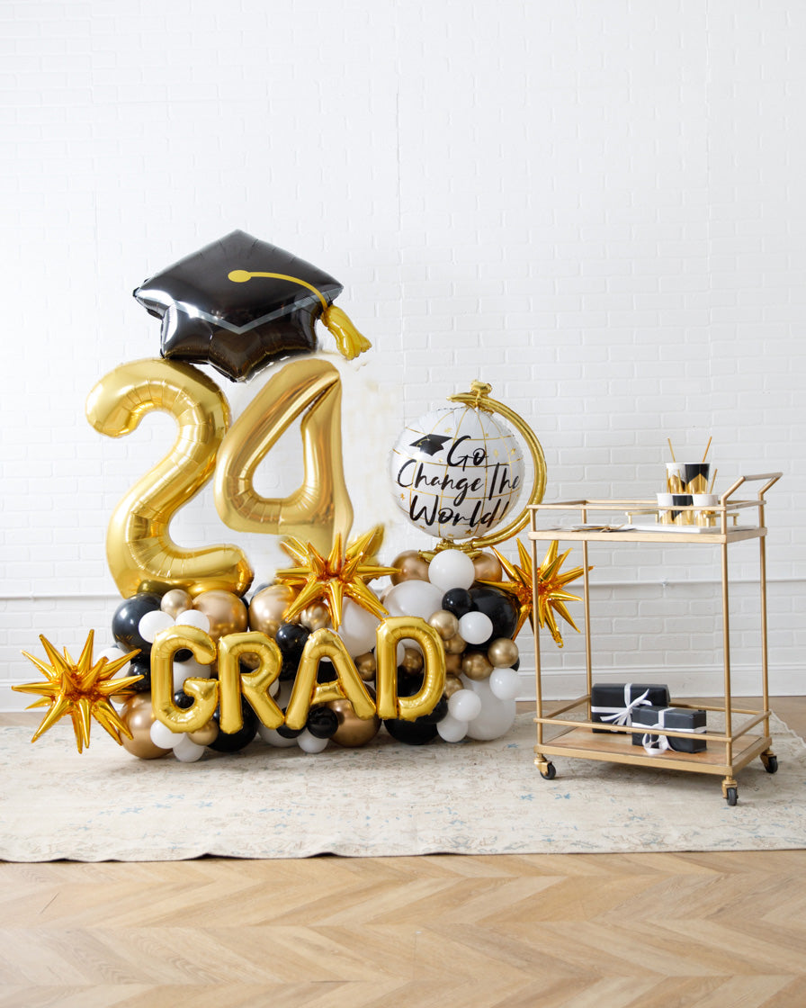 Graduation - Customizable 24 Foil on Pedestal Set With Foils - 4ft ...