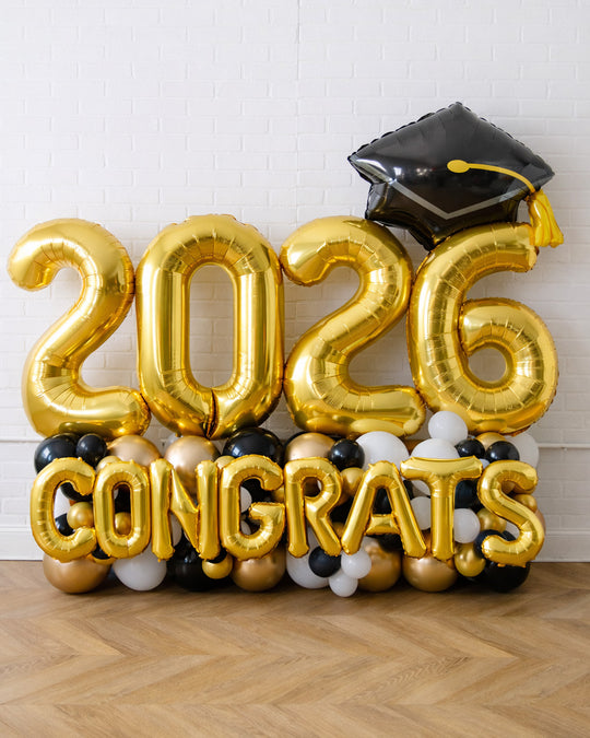 Graduation - Customizable 2025 Foil on Pedestal Set With Foils - 4ft