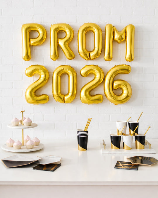 Prom - Customizable 16in PROM 2026 Foil Balloon Set