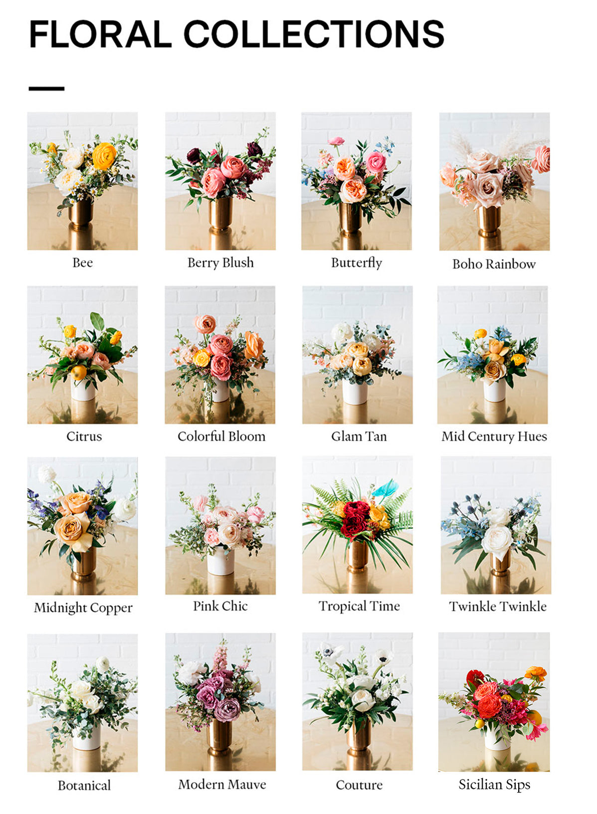 Floral Arrangement - Small (set of 5) — Paris312