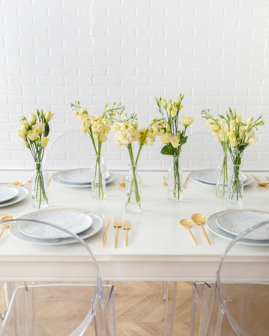 Yellow  - Floral Arrangements - Bottled Buds (set of 6)