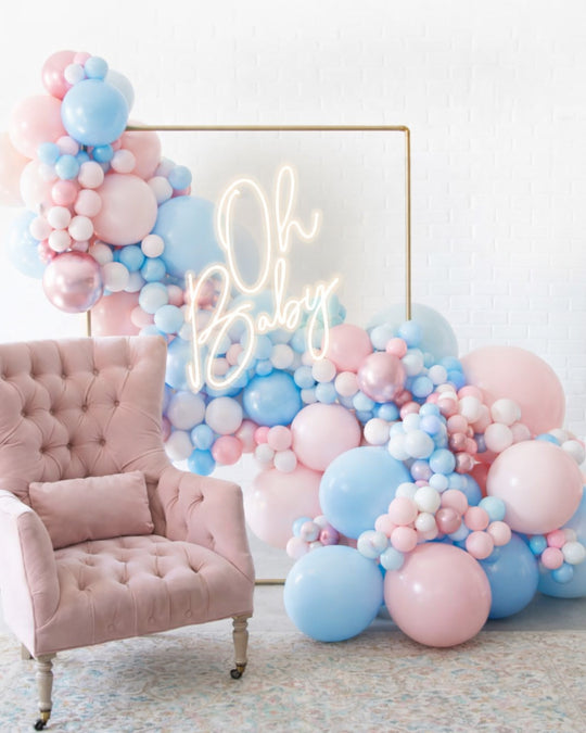 Petits Pastels - 4x6 Frame Install Piece with Neon Sign