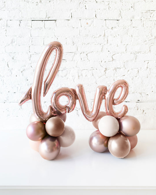 Customizable - Tabletop LOVE Script on Balloon Base - 1.5ft