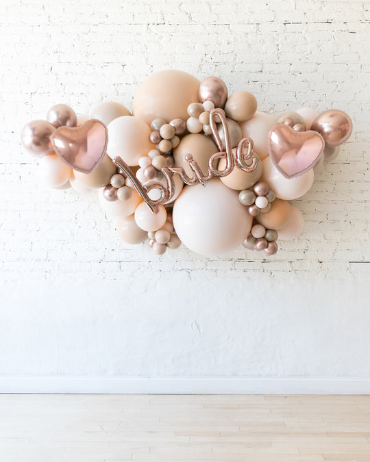 Customizable - BRIDE Backdrop Balloon Garland Install Piece