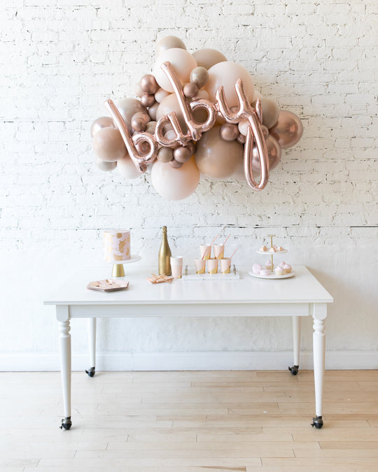 Customizable - BABY Backdrop Balloon Garland Install Piece - 3ft