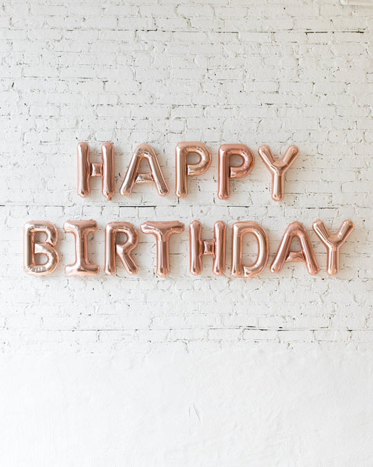 Customizable - 16in HAPPY BIRTHDAY Foil Letters Set