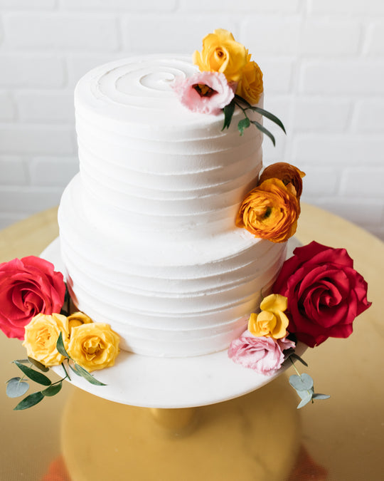 Timeless Colorful Summer - Flower Arrangement for Cake