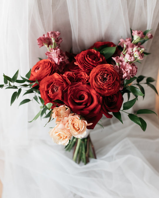 Timeless Jewel Tone Winter - Bridal Bouquet