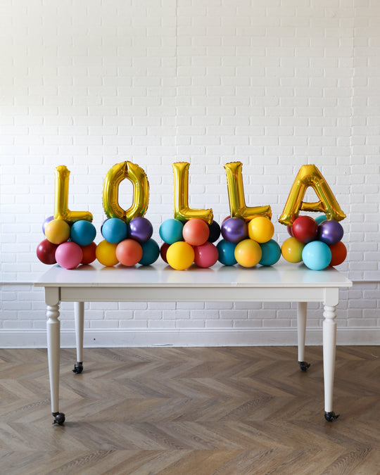 Lollapalooza Theme - Tabletop LOLLA on Balloon Base - 1.5ft